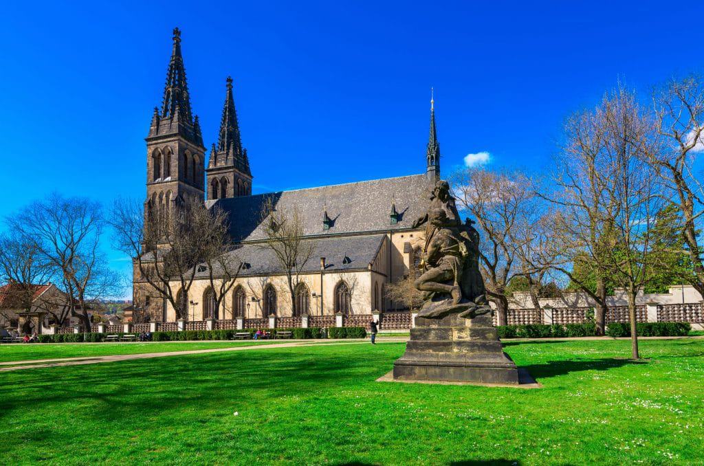 Neo Gothic Basilica of St Peter and St Paul in Vysehrad fortres