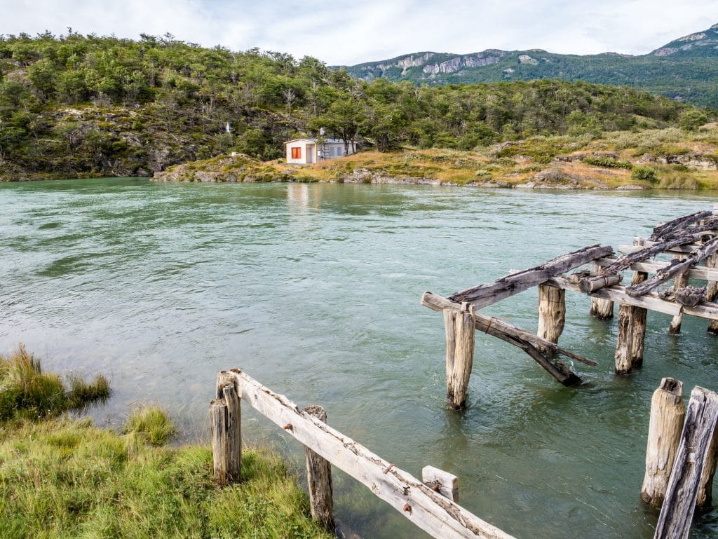 Lapataia River in Tierra del Fuego