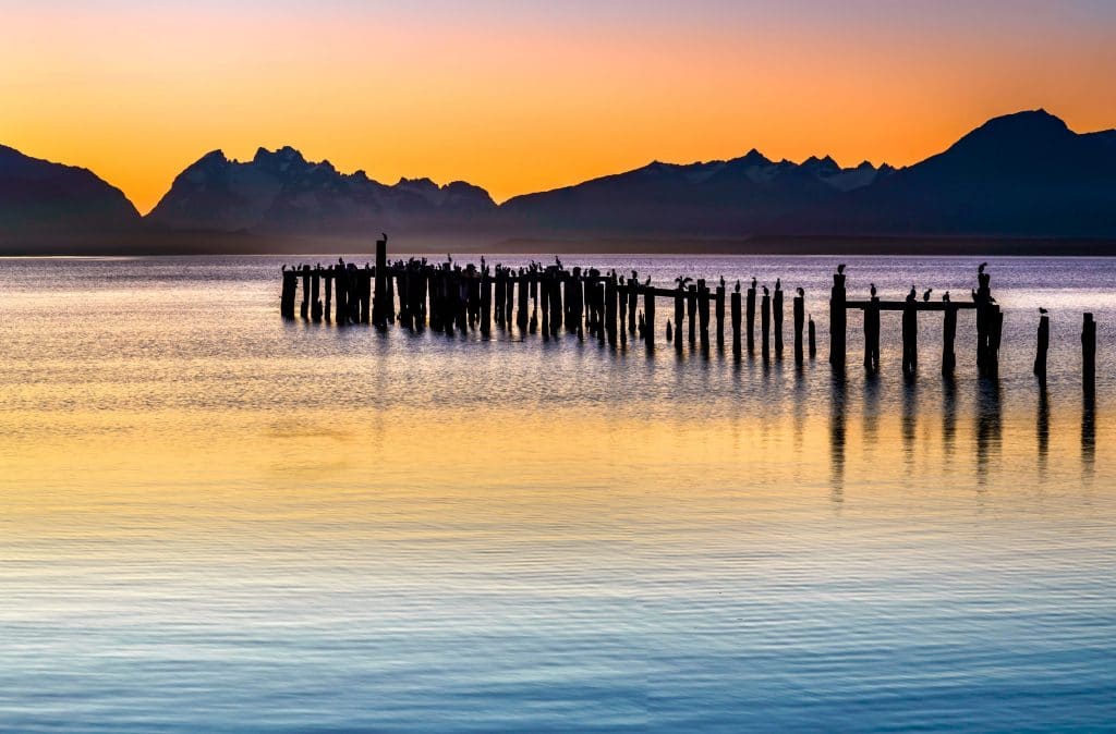 Gulf Almirante Montt in Chielan Patagonia