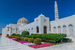 Sultan Qaboos Grand Mosque in Muscat