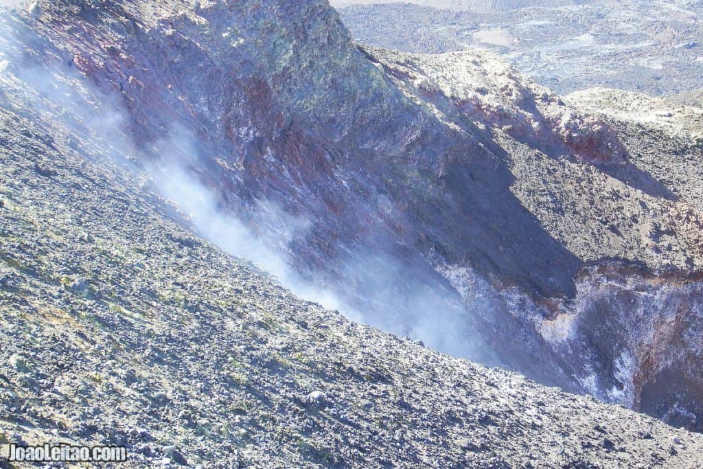 Climbing an active volcano in Cape Verde archipelago