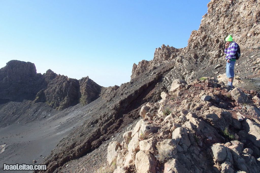 Climbing an active volcano in Cape Verde archipelago