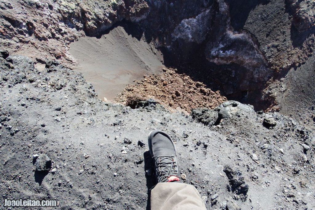 Climbing an active volcano in Cape Verde archipelago