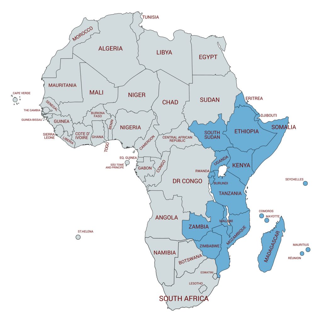 Map of East Africa