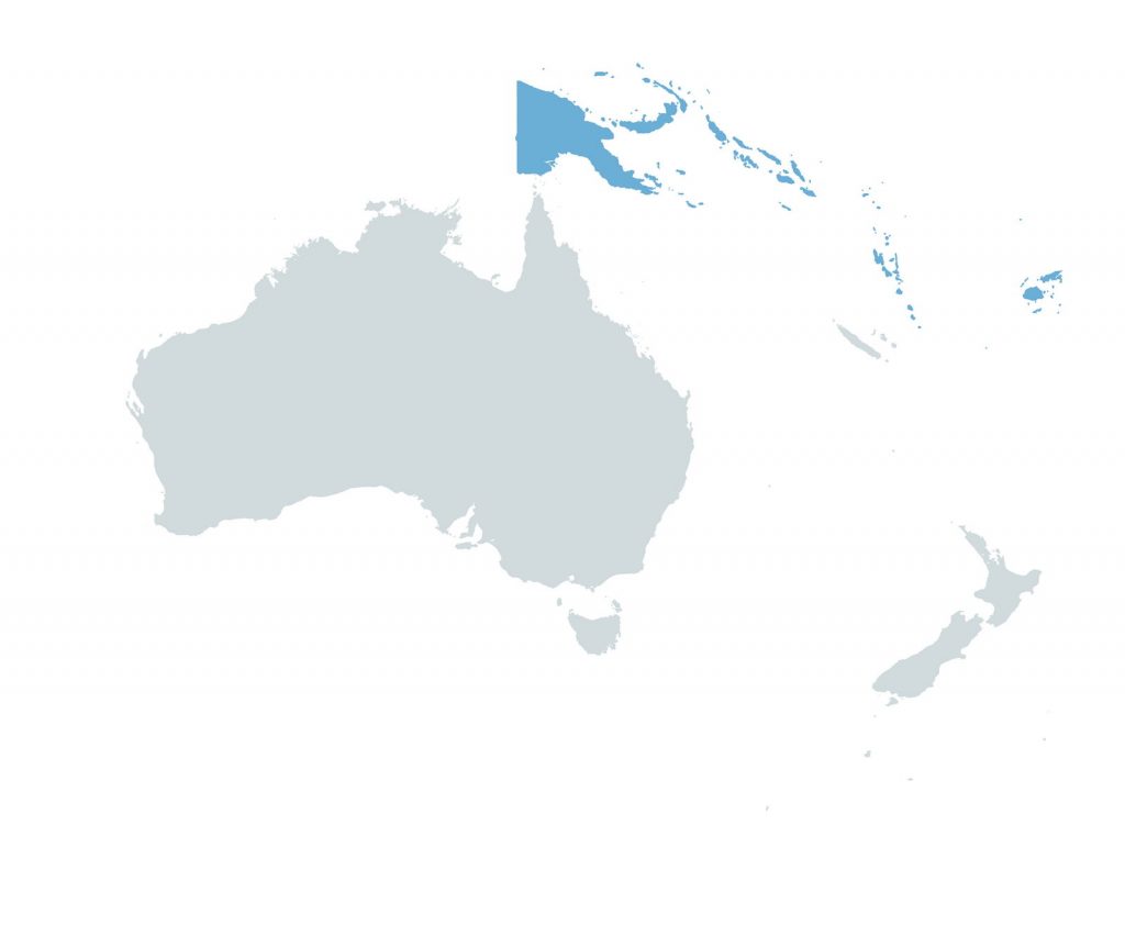 Map of Melanesia